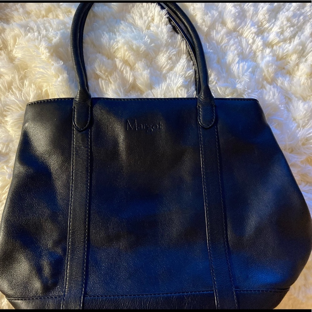 MARGOT NEW YORK Women's Black Leather Bag